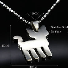 Load image into Gallery viewer, Stainless Steel Tiny Cat Pendant Necklace