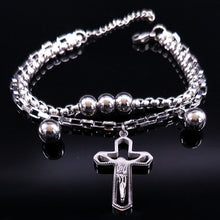 Load image into Gallery viewer, Punk Rock Jesus Double Stainless Bracelet