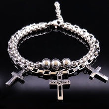 Load image into Gallery viewer, Punk Rock Jesus Double Stainless Bracelet