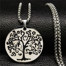 Load image into Gallery viewer, Black Silver Color Necklace