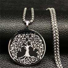 Load image into Gallery viewer, Black Silver Color Necklace